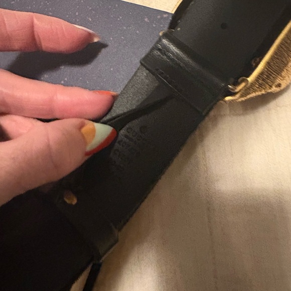 Gucci Black Belt with Gold Tiger Buckle - Picture 2 of 2